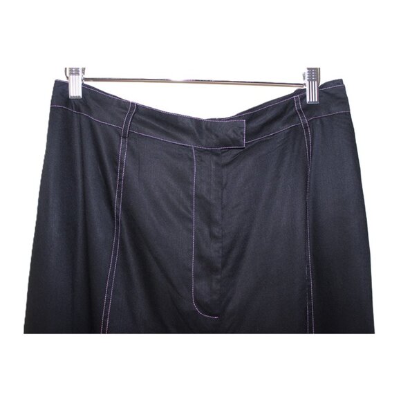 nwt ASOS Heartbreak Plus High Waisted Fit & Flare Pants with Contrast Stich (20) - Picture 3 of 13